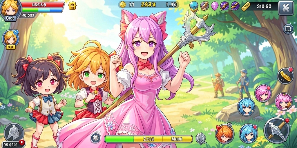 Gambar menunjukkan interaksi antara pemain di mode multiplayer.