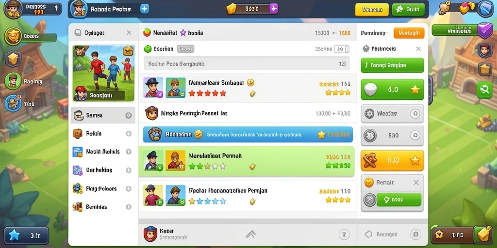 Fitur sosial untuk interaksi antar pemain yang menyenangkan.