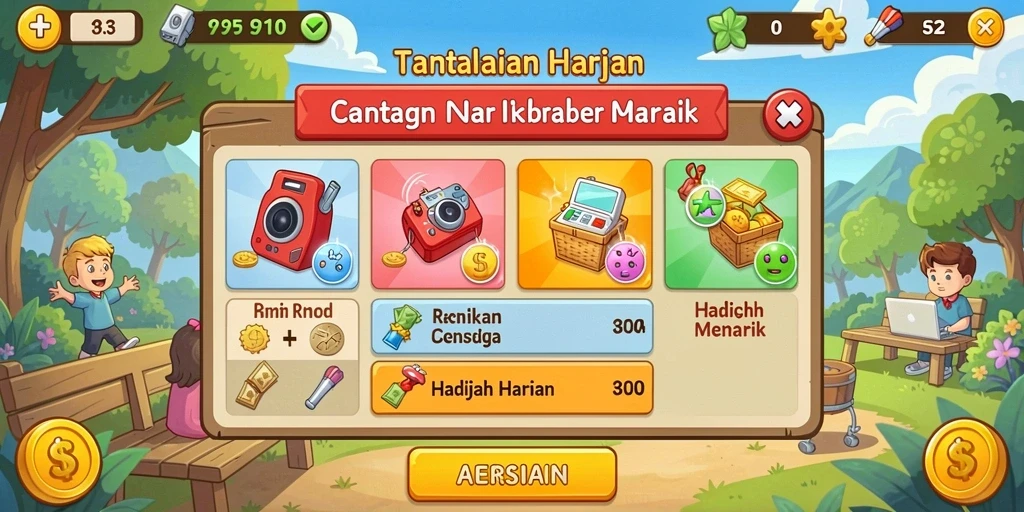 Tampilan antarmuka pengguna yang intuitif dan mudah dinavigasi.